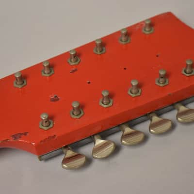 1960's Danelectro 12-String Prototype Neck Red w/Box image 17
