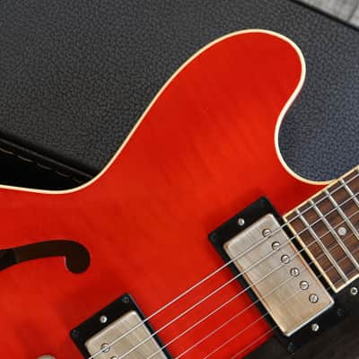 Minty! 2017 Heritage H-535 Semi-Hollow Electric Guitar Figured Cherry + COA OHSC image 3