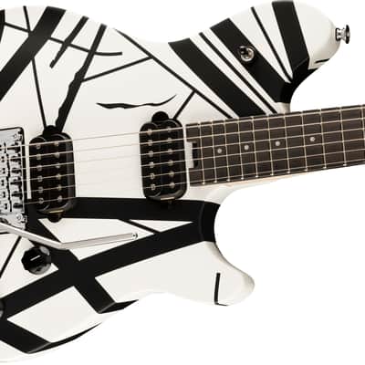 EVH Wolfgang Special Striped with Ebony Fretboard Satin White/Black Stripes 2024 w/EVH Gig Bag image 5