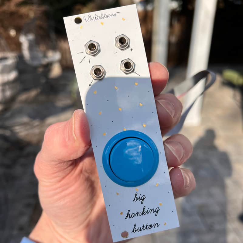 Winterbloom Big Honking Button (Blue) 2020 - White image 1