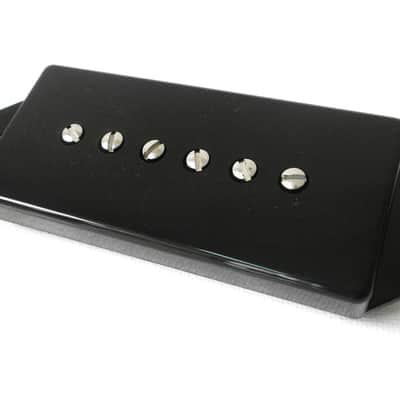P90 Pickup Dog Ear BLACK A4 HOT Bridge Fits Gibson Epiphone Handcrafted by Q pickups Vintage image 1