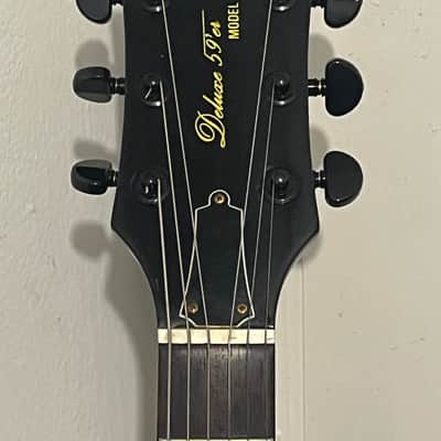 1976 Ibanez Deluxe 59'er Black Finish Vintage Electric Guitar MIJ image 2