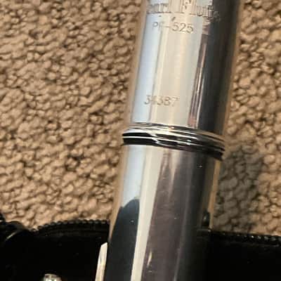 Pearl PF 525 B Foot Flute Silverplated- All New Pads, Case image 4