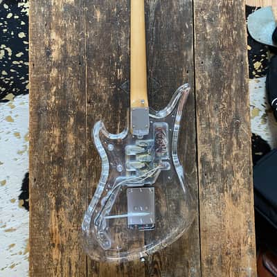 Very Rare Museum Grade 1990's Japanese Teisco Spectrum 5 Acrylic with OHSC. 100 built Worldwide image 19