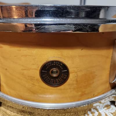 Gretsch Round Badge Maple Snare Drum Late 60's - Natural image 1