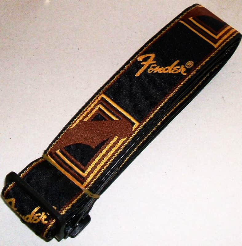 Fender NEW 2" Monogrammed Adjustable Guitar Strap w/Logo - blues rock hendrix srv jeff beck image 1