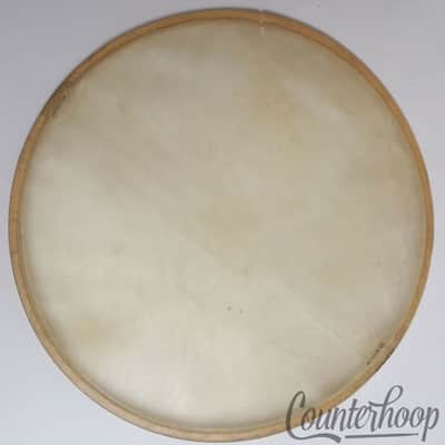 *Ludwig 13" Calf Skin Snare Drum Resonant Head Vintage 40s USA Tucked Calfskin* image 2