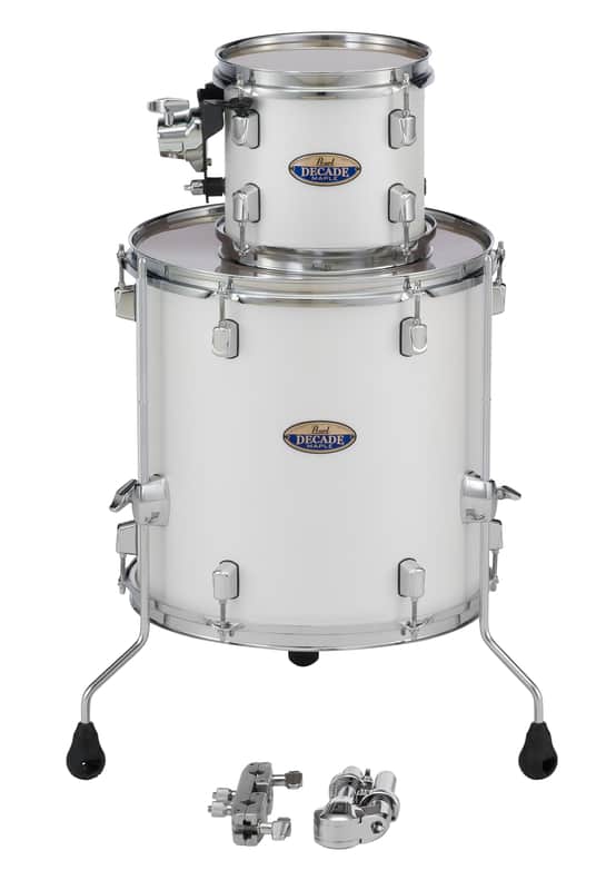 Pearl Decade Maple 8" tom and 14" floor tom Add-on Pack WHITE SATIN PEARL DMP814P/C229 image 1