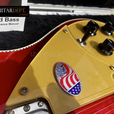 ♚UNDER THE BED♚MEGA RARE!!♚ 2013 RICKENBACKER 660-12 String♚RUBY RED METALLIC !♚7.6K TOASTERS♚360 image 9