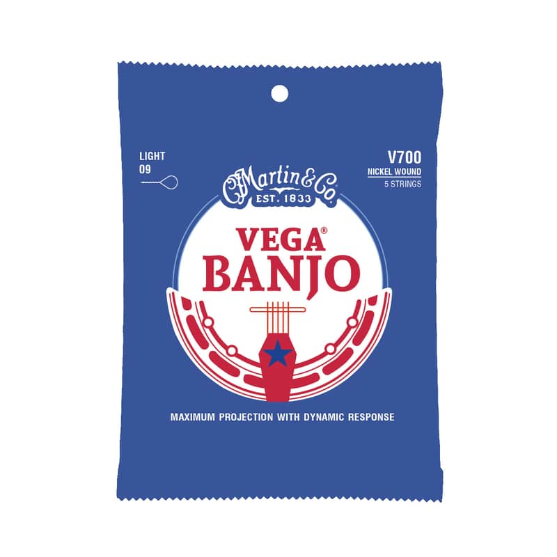 NEW Martin Vega Banjo V700 - Light - .009-.020 image 1