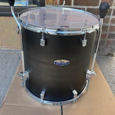 Pearl Decade Maple 16"x16" Floor Tom - Satin Black Burst image 1