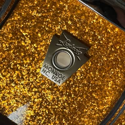 Ludwig NEW 5x14 Wood Gold Sparkle Snare Drum image 2
