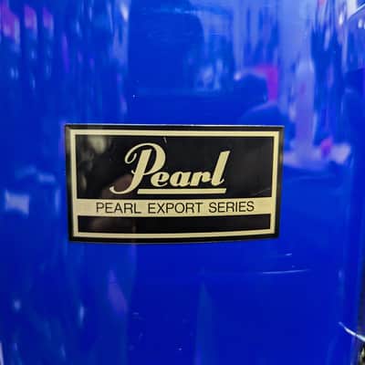 1990s Pearl Export Taiwan 11 X 13" Pacific Blue Wrap Tom - Looks & Sounds Really Good! image 2