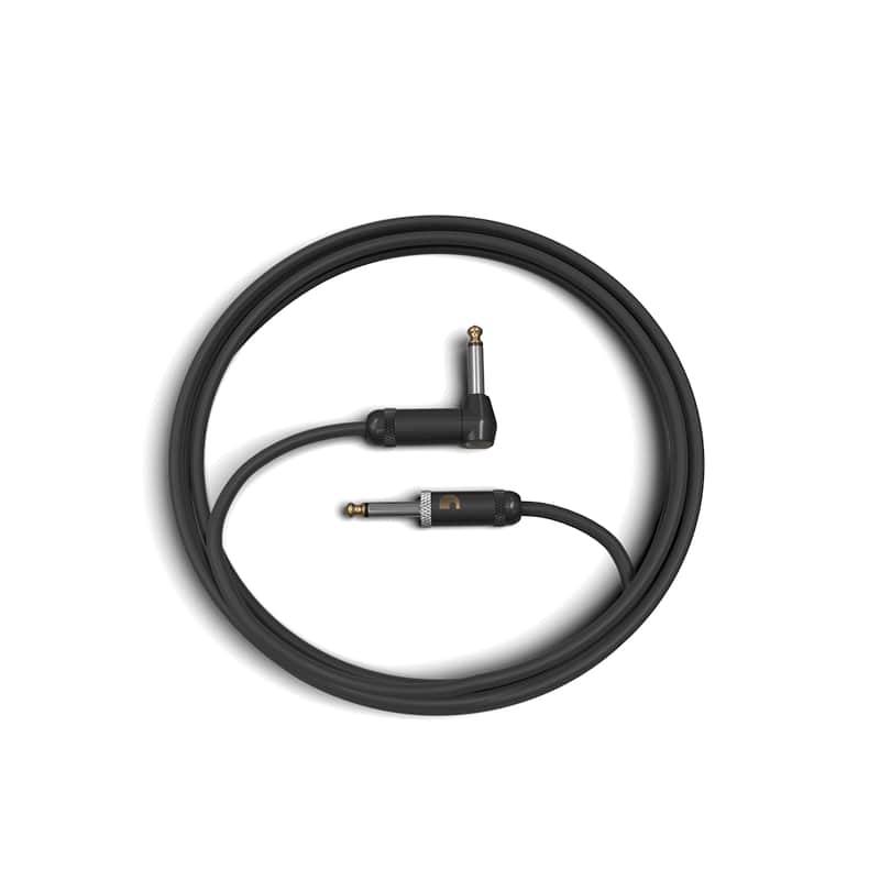 D'Addario PW-AMSGRA-10 American Stage 1/4" Straight / Angled TS Instrument Cable - 10' image 1