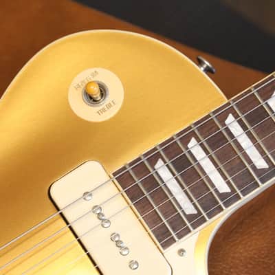 2023 Gibson Les Paul Standard P90s Electric Guitar Goldtop + OHSC image 4