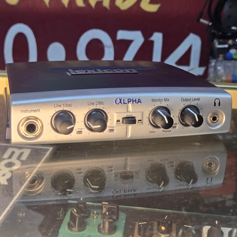 Lexicon Alpha USB Audio Interface 2010s - Blue image 1