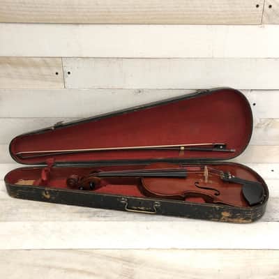Fiat Musica France Artisto Stradivarius-Style Violin Early 1900s w/Original Case, Bow image 8