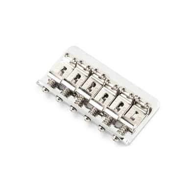 Fender 6-Saddle Hardtail Classic/Standard Series Bridge Assembly - Chrome image 2