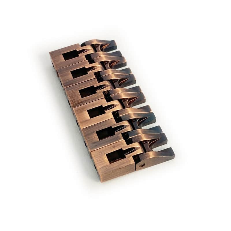Genuine Floyd Rose FRX Bridge Saddles - Antique Bronze image 1