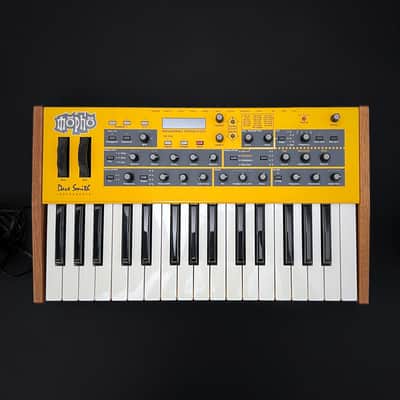 Dave Smith Instruments Mopho 32-Key Monophonic Synthesizer 2011 - 2016 - Yellow with Wood Sides image 1