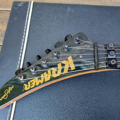 Vintage 1986 Kramer Nightswan Lightning Graphic Electric Guitar w/ Original Case! Vivian Campbell, Floyd Rose! image 7