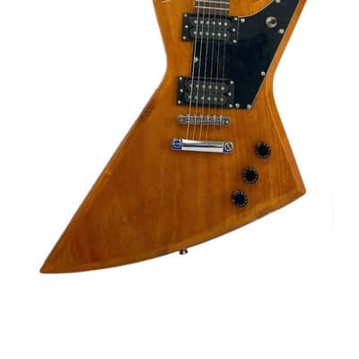 Zenison Rock Style Electric Guitar, Solid Wood Body, Maple Neck, Natural Color image 3