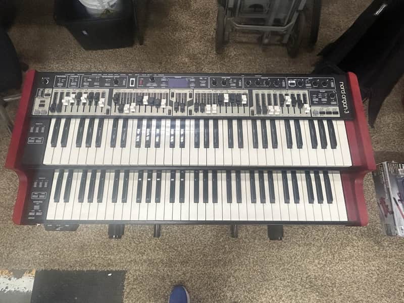 Nord Organ 3 Dual 61-Key Drawbar Organ 2025 - Present - Black with Red Sides image 1