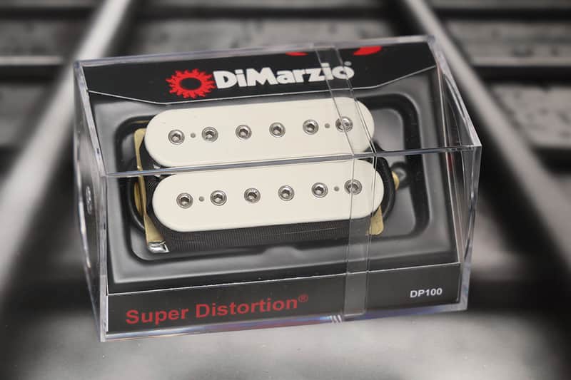 DiMarzio DP100W Super Distortion Humbucker - White / Standard Spacing image 1