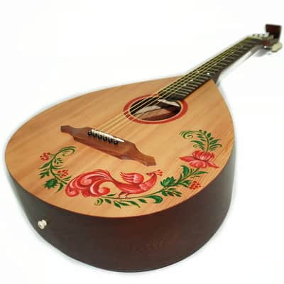 Nice Ukrainian Folk Classical Acoustic Guitar Kobza Wooden 6 strings Original Hand Painted made in Ukraine Trembita Amazing Sound! image 10