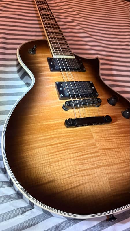 ESP LTD EC-1000 with Ebony Fretboard 2020 - Present - Black Natural Burst image 1