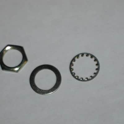 2 lite use genuine Boss INPUT jacks (for compact sized pedals) +nuts,washers,wires (+3 extra wires & 2 zip ties) BOTH jacks have brown,gray,yellow wires attached, work fine, from 2000s (can be used on most other year Boss pedals) NO: pedal(s), other parts image 11