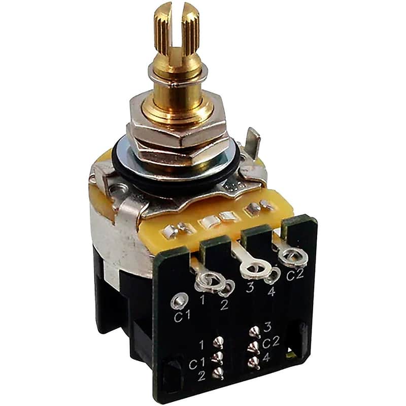 Allparts CTS Premium 500K Push/Pull Audio Taper Split Shaft Pot Regular  Single image 1