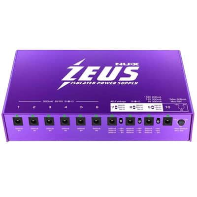 NuX Zeus All-Isolated Power Supply with 10 High Current DC Power for NUX Pedals, Purple image 1