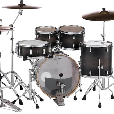 Pearl Decade Maple 5-Piece Shell Pack - Satin Black Burst (DMP905P/C262) image 4
