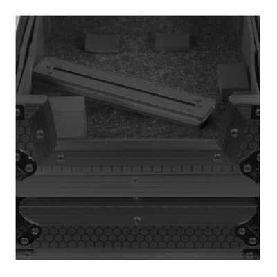 UDG FlightCase Scratch Single Turntable Battle & 10"/12" DJ Mixer Plus Laptop Shelf Flightcase Trolley image 7