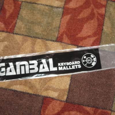 new old stock Gambal GPXR1 (UG13GPXR1) Glockenspiel, Bells, Xylophone Percussive Keyboard MALLETS, 1 and 1/4 inches Green Hard Nylon Flat Ball Heads with Black Synthetic Shafts, with original packaging - from 1990s - early 2000s image 24