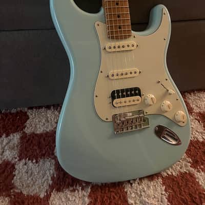 Fender American Professional Stratocaster HSS with Roasted Maple Neck 2020 Daphne Blue image 2