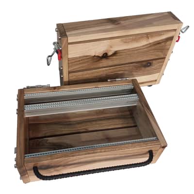 4U / 56hp LUNA Eurorack Case + LID • Walnut • Rails + Trheaded strips • Unpowered • Ready to ship image 7