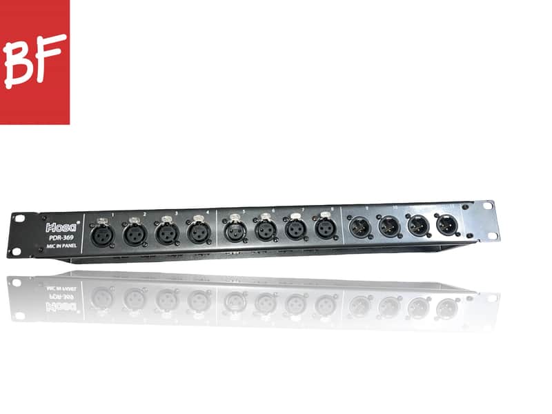 Hosa PDR-369 12-Channel XLR Patch Panel image 1