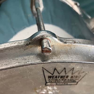 Ajax New Fidelity Dual Parade Snare 14” x 11.5” 1930s - Chrome over Brass (COB) image 11