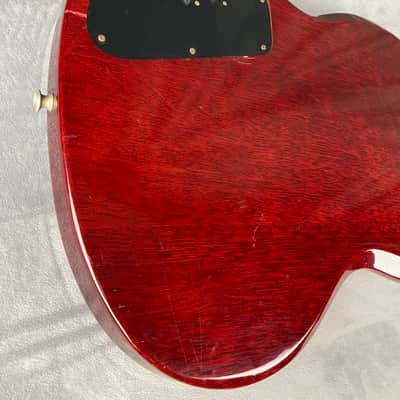 Heerby SG Kasuga MIJ Rare! Neck Thru 1977 Trans Red image 9