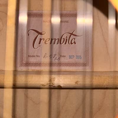 Trembita K-58 Kobza 7-Course / 14-String Ukrainian Folk Lute 2015 Hand-Painted w/ Case image 4