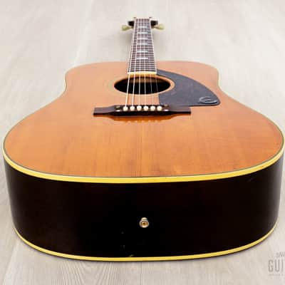 1968 Epiphone Frontier FT-110N Vintage Dreadnought Acoustic Guitar, Gibson-Made Kalamazoo w/ Case image 12