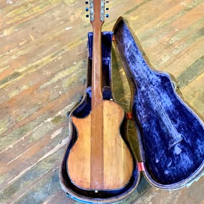 Magnatone Mark III electric guitar c 1950’s Mahogany original vintage USA bigsby lifton stone cali girl case image 14