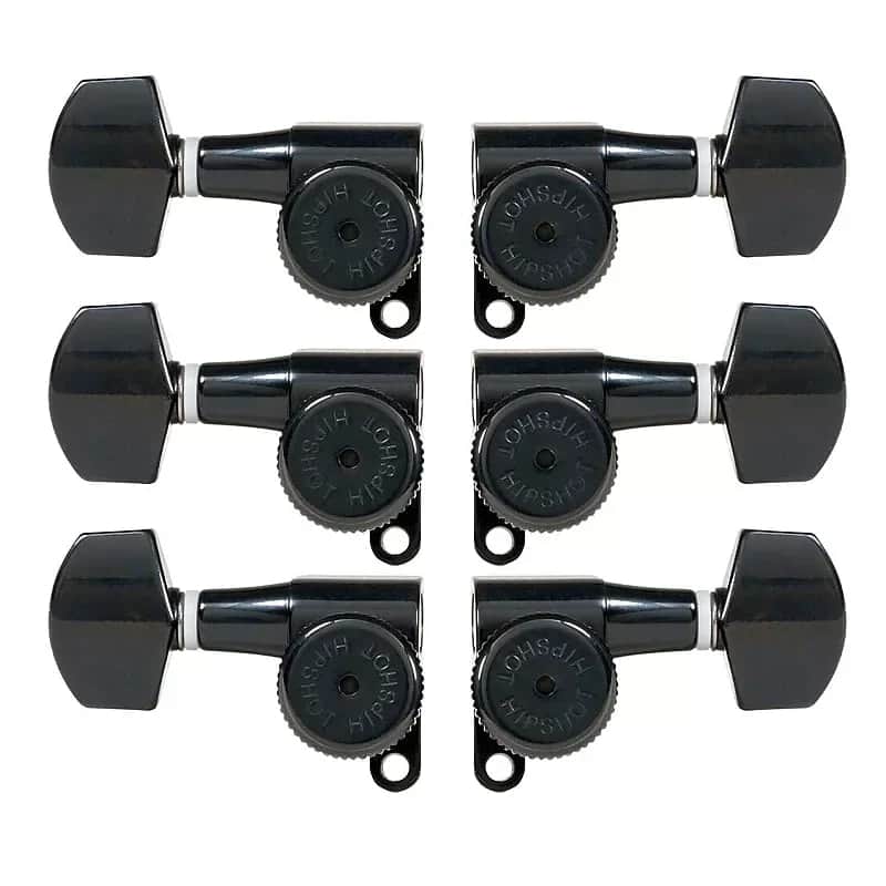 Hipshot Tuner Upgrade Kit 3+3 (10mm) - Black 6K2EL0B image 1