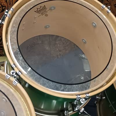 Spaun USA Custom Maple Shell Pack in Green Fade – 20″,10″,12″,15″ & 13″SN image 18