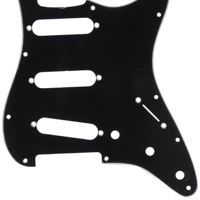 Genuine Fender Vintage Pickguard 62' Stratocaster/Strat 11-Hole, Black 3-Ply