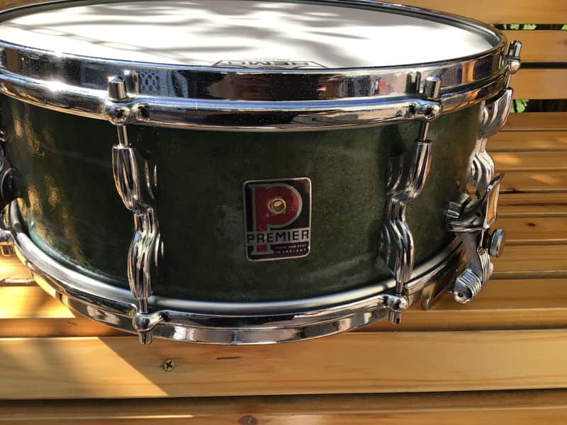 Premier  Royal ace 5.5x14 50s60s - Original turquoise green wrap image 1
