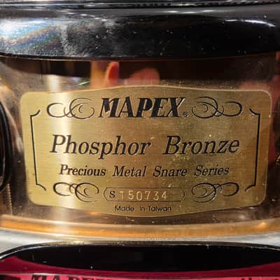 Mapex 3.6x14" Black Panther Medallion Phosphor Bronze Snare imagen 2