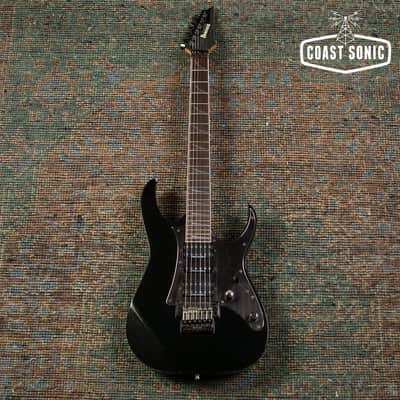 2007 Ibanez J.Craft Prestige RG2550E-GK Made in Japan, Fujigen, Galaxy Black, w/hard case image 2